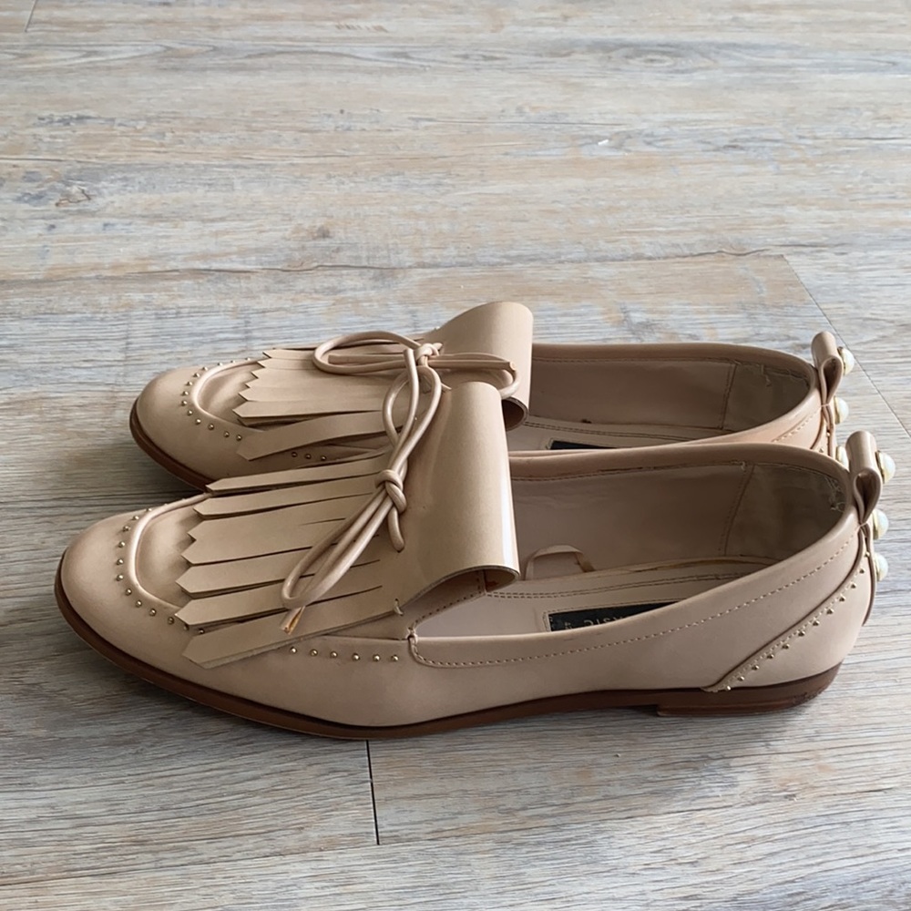 Zara Beige Loafers with Fringe Detail - Picture 8 of 8